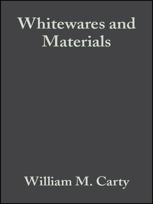 cover image of Whitewares and Materials